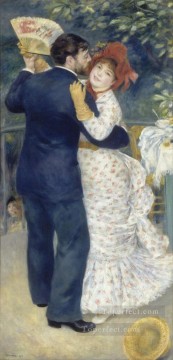 Pierre Auguste Renoir Painting - Danza en el Country maestro Pierre Auguste Renoir